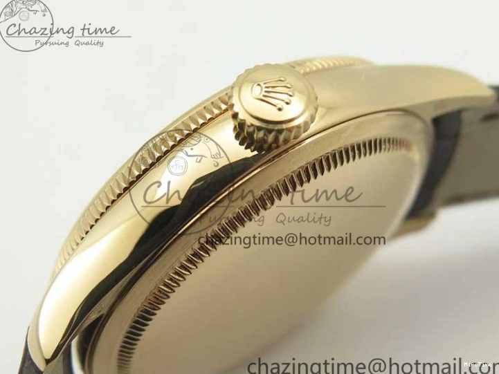 MiroTime 0123 Cellini Time 50509 RG MKF Best Edition White Dial Sticks Marker on Brown Leather Strap A3132 V SoftTouch 3405